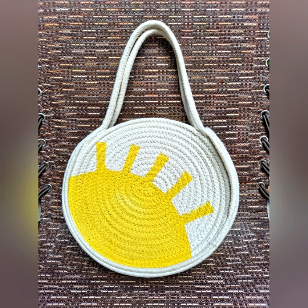 Meri Meri Woven Rope Sun Handbag Purse